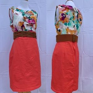 Beautiful Belted Floral Dress